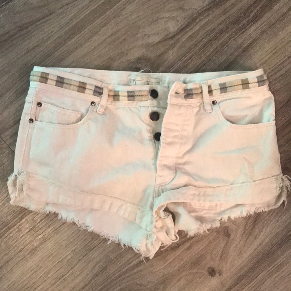 Free People White Shorts